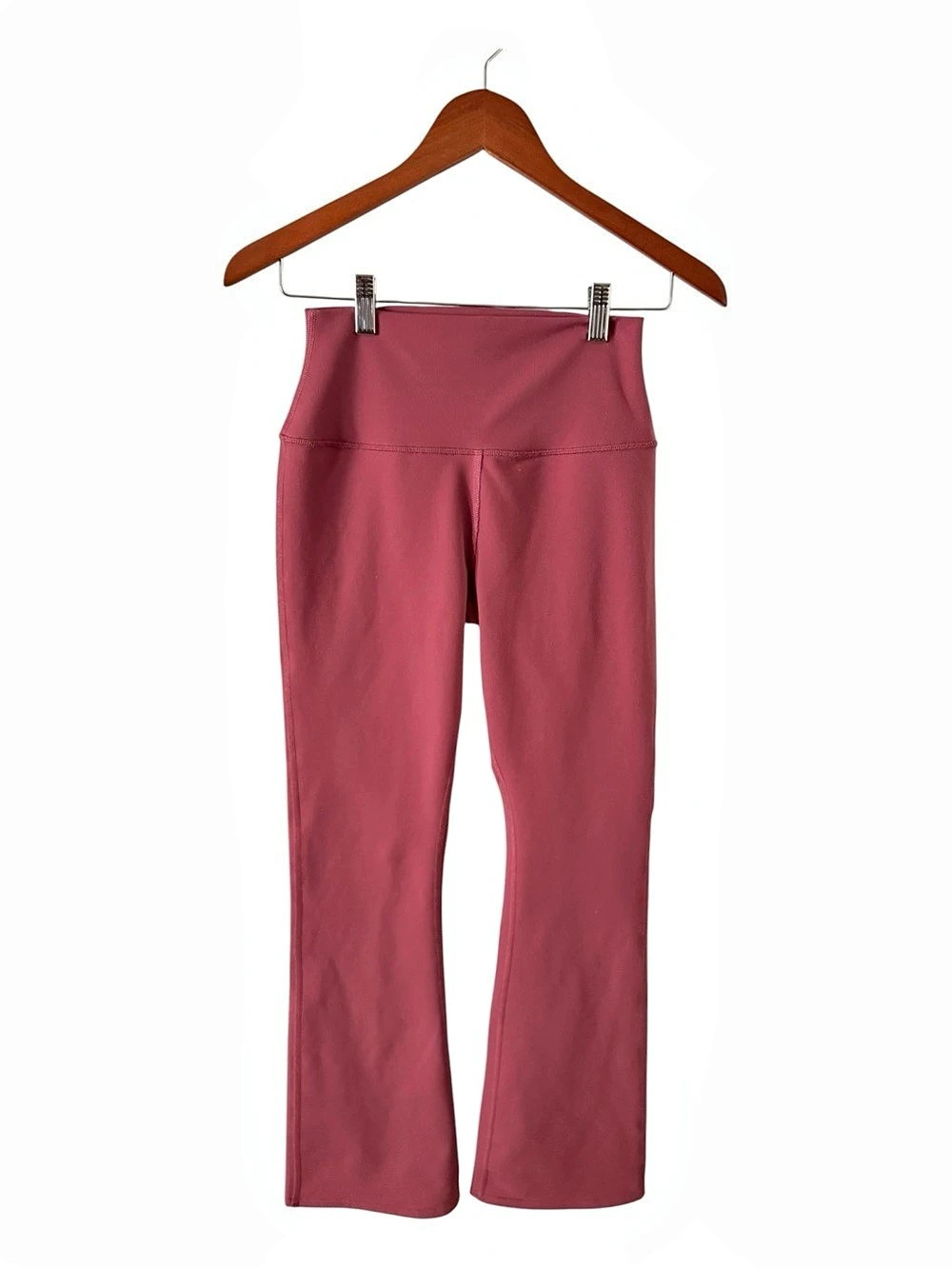 Alo Airbrush High Waist Flared Leggings in Pink Size Small